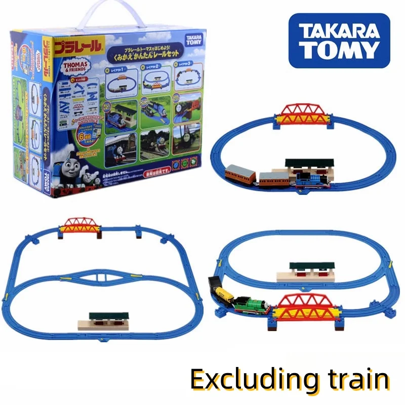 TAKARA TOMY Pule Road Road Toma Train 6-in-1 track set Electric train track matching pieces, toys for boys,gifts for children