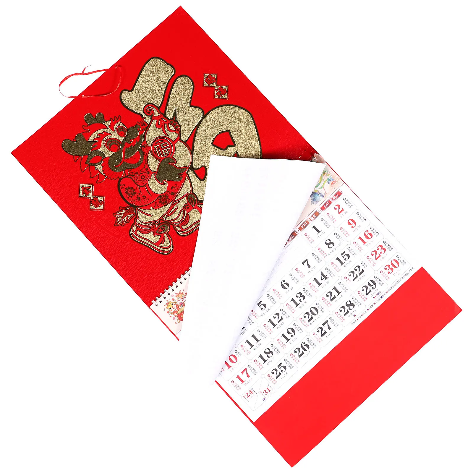 

Настенный календарь в китайском стиле на 2024 год, ежемесячный планировщик, классический дизайн, четкий принт, традиционные праздники, декор для дома