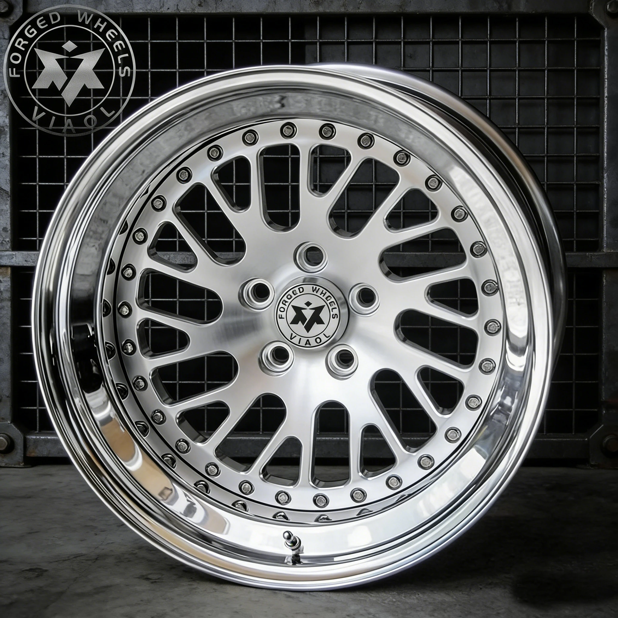 

Viaol New Custom 2-Piece Chrome Plated Forged Wheels for E46/F30 Audi A4L/A5/A6L/S/RS for 718/-Deep Lip Design