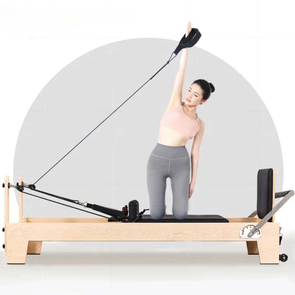 2025 Deren Pilates EquipmentPilates Exercise Gym Fitness Equipment Machine Maple Wooden Cadillac Reformer Core Bed For Studio Cl