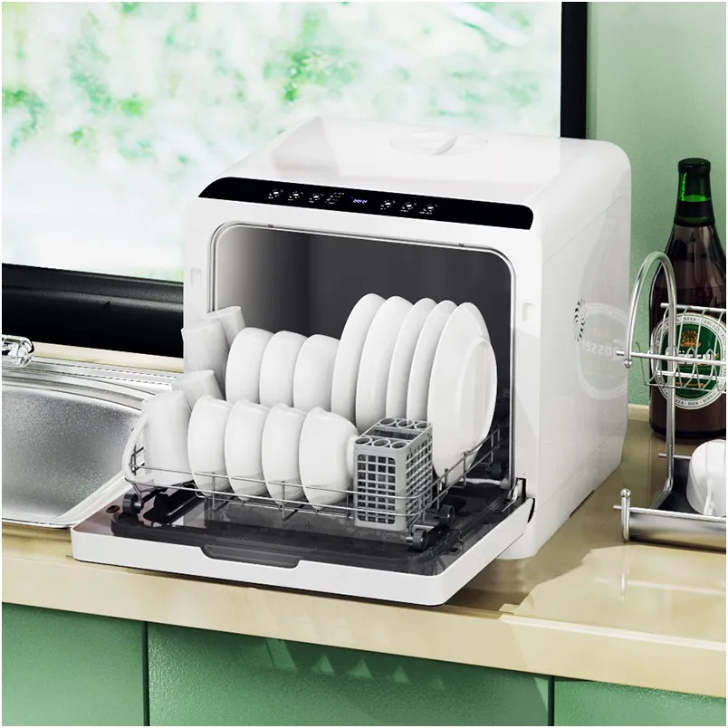 Table Top   Smart Freestanding Dishwasher Desk Dishwasher  Mini Machine Small Dishwasher