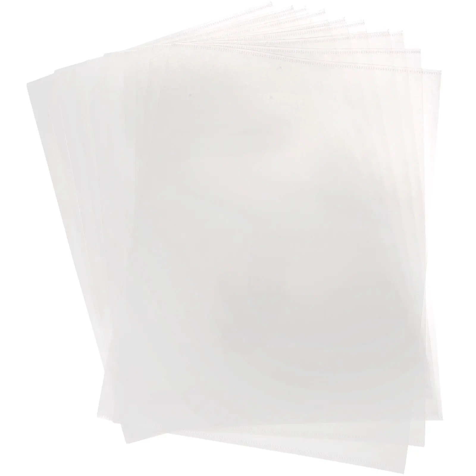 

10Pcs A4 Clear File Folder Lightweight Portable Document Folder for Students Office Workers Paper Storage Organizer File
