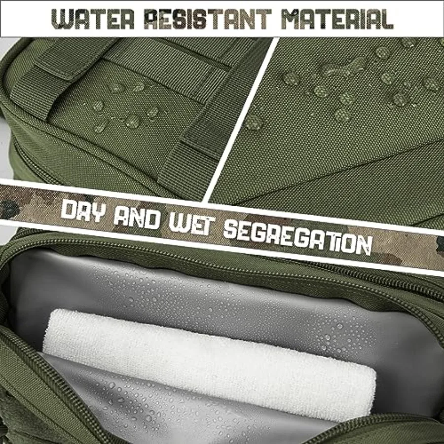 Tactical Toiletry Bag For Men Hygiene Bag EDC Military Tool Molle Pouches Small Dopp Kit Mens Shaving Kit Travel Shower Ba