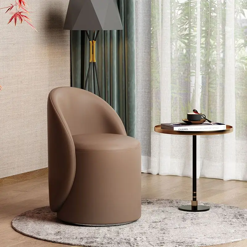 Dressing Chair Bedroom Stool Luxury Stool Drop Chair Vanity Chair Backrest Chair High Simple Modern Stools Chair Makeup Stool