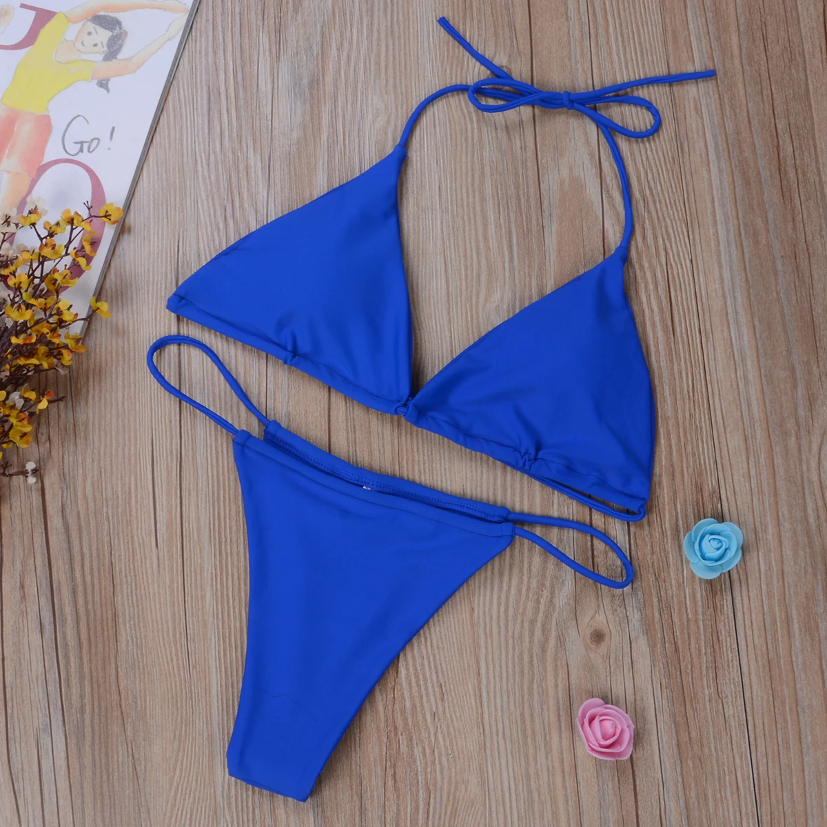 Yiiciovy 2022 Sexy Lace Up stringi Bikini Set kobiety stroje kąpielowe bandaż Push Up usztywniony kostium kąpielowy letni plażowy strój kąpielowy