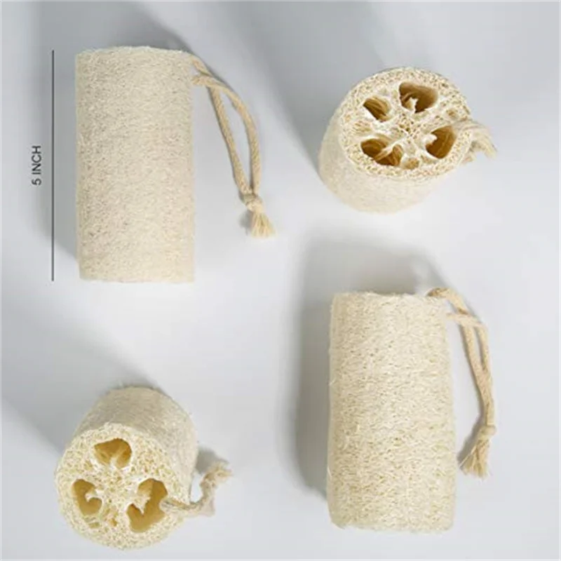 1PC Organic Loofahs Loofah Spa Exfoliating Scrubber natural Luffa Body Wash Sponge Remove Dead Skin Made Soap