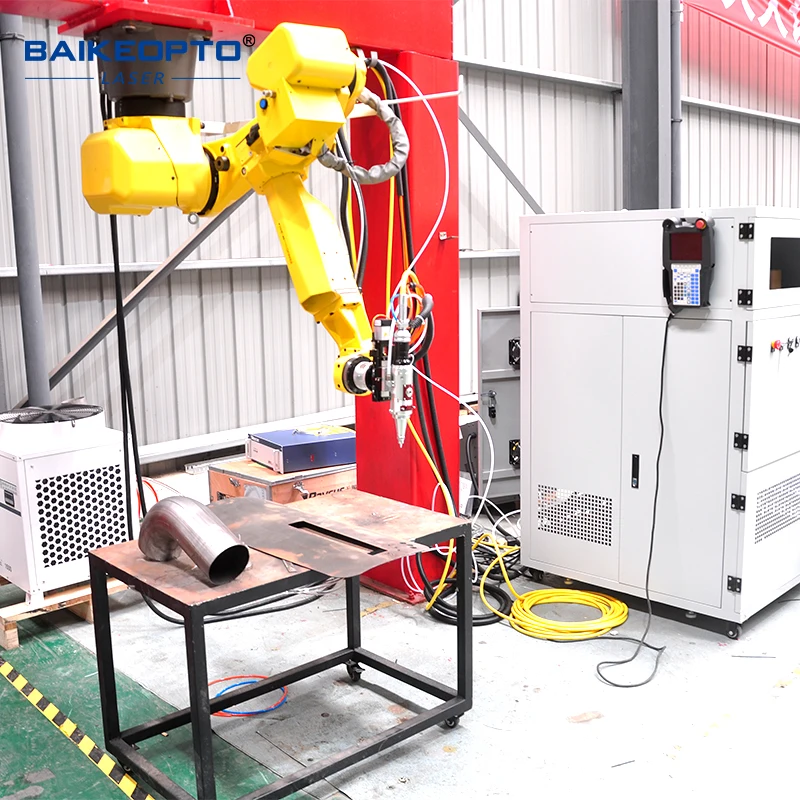 BK-RC3000LS Robotic Arm 3D Fiber Metal Laser Cutting Machine