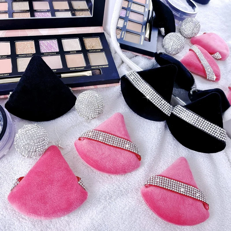 Éponges de poudre triangulaires en diamant, 6 pièces, éponge douce et lisse, beauté du visage, accessoires cosmétiques pour femmes, outil de maquillage