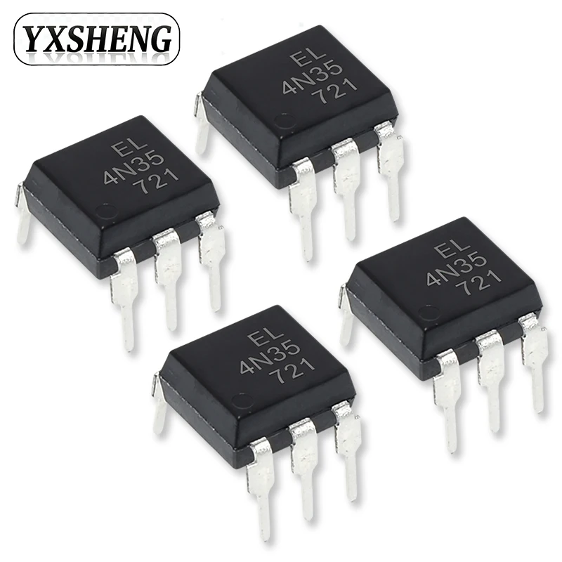 (10/20/50PCS) EL4N35 DIP-6 4N35 High-Speed Optocoupler DIP IC