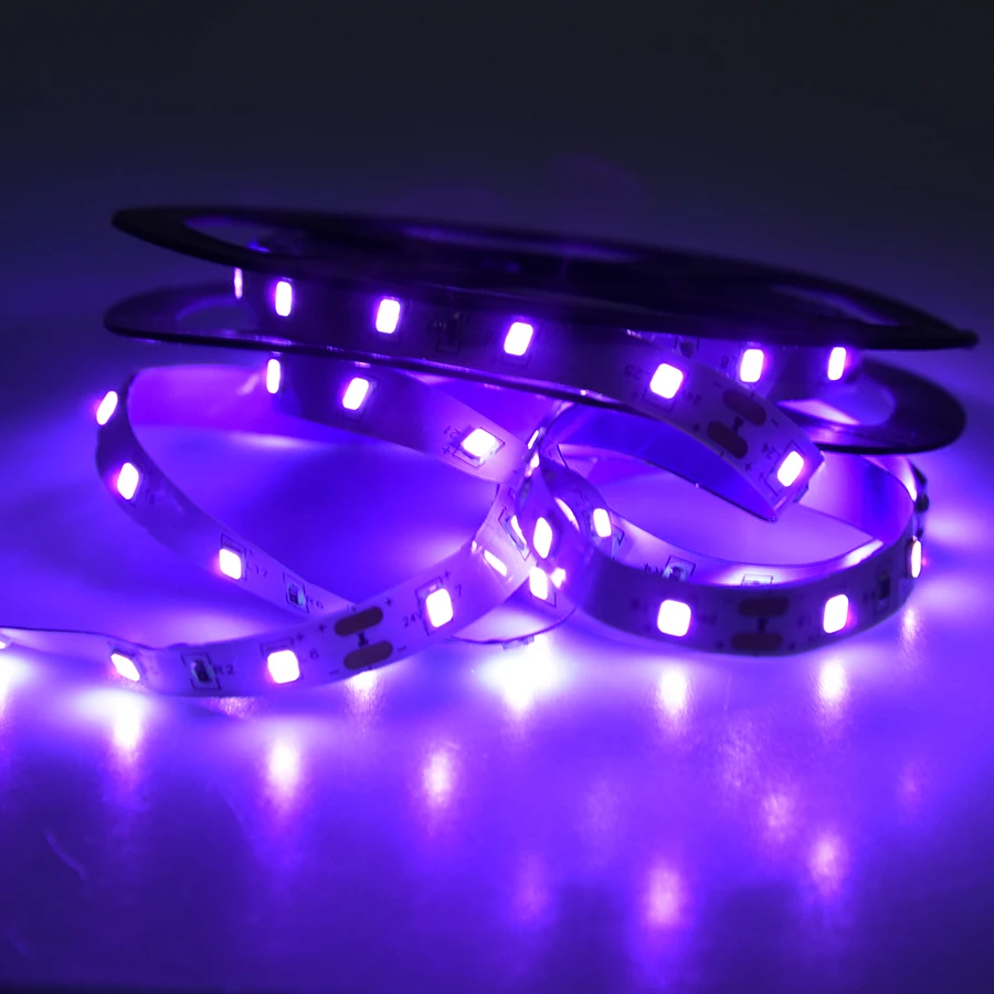 LED UV Black Light Strip Kit DC12V 5M 10M 15M Flexible Blacklight For Glow Neon Dark Party Birthday Stage Bedroom Lighting