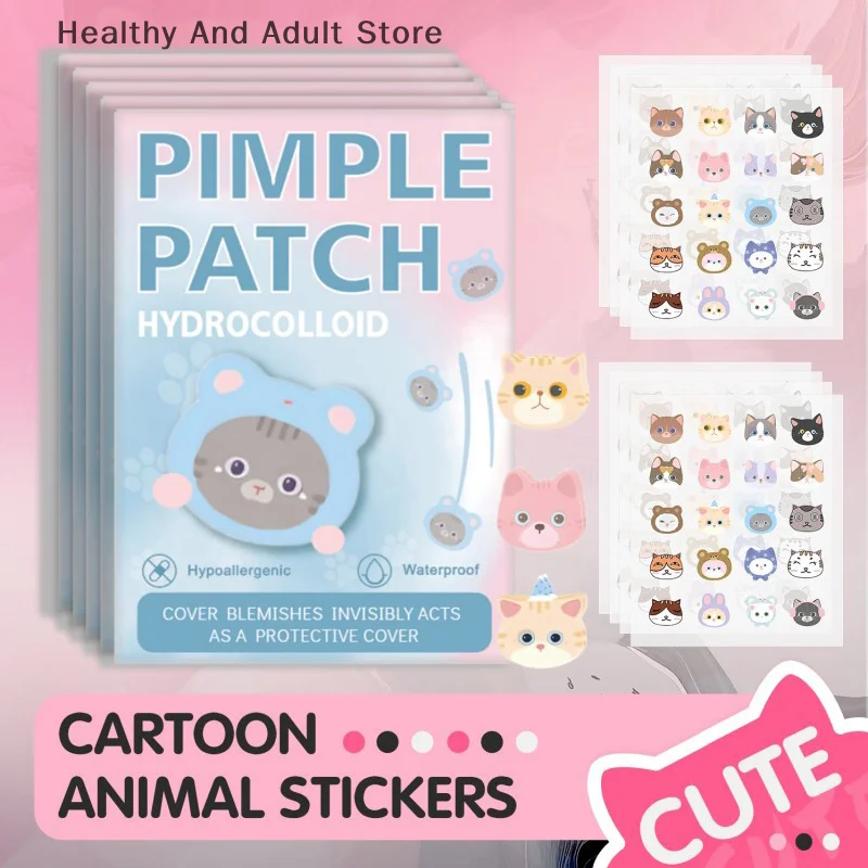 Skincare Animate - 600pcs Cartoon Animal Shaped Acne Patches