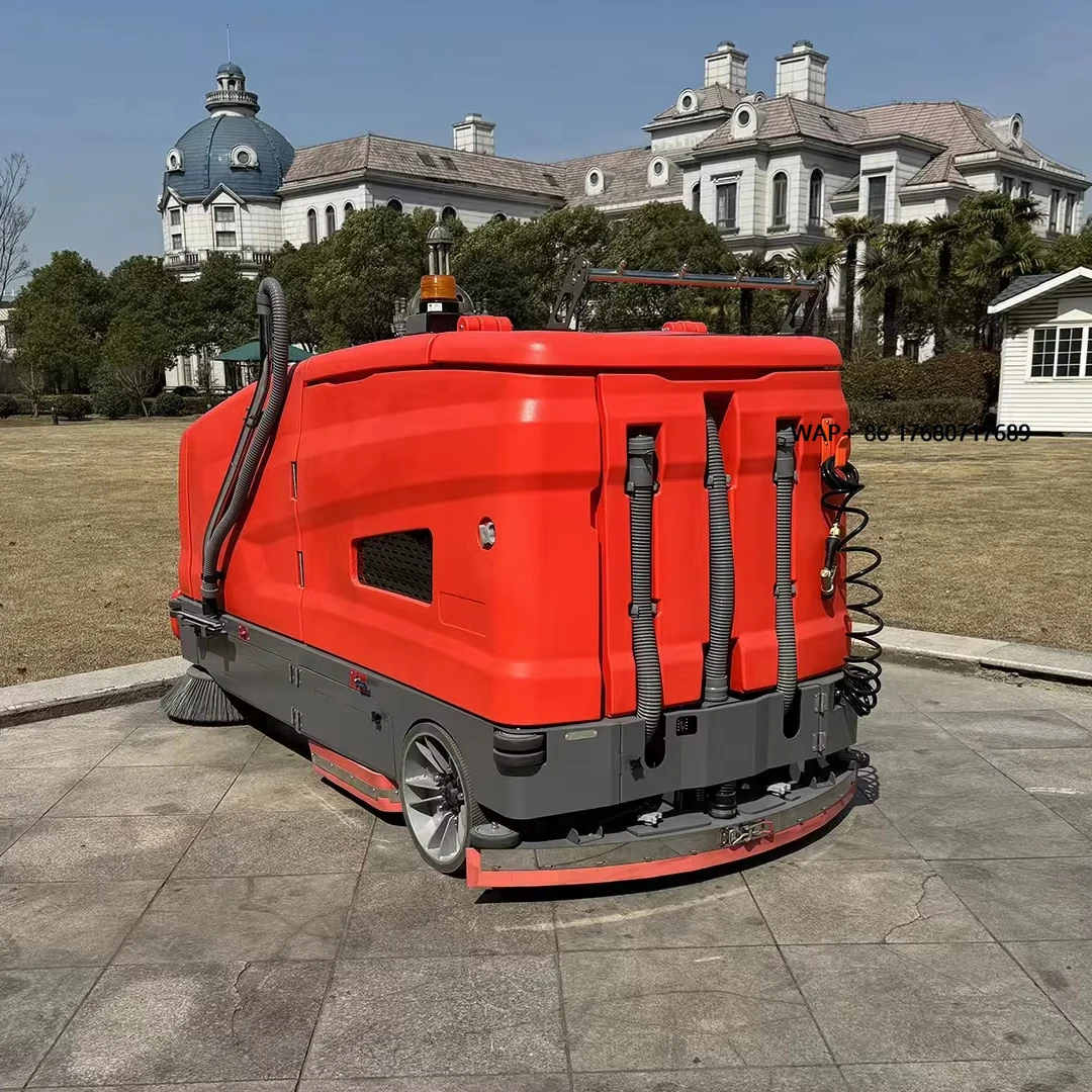 Multifunctional Scrubber Sweeper Two-in-one Electric Ride on Floor Scrubber Sweeper for Construction Works