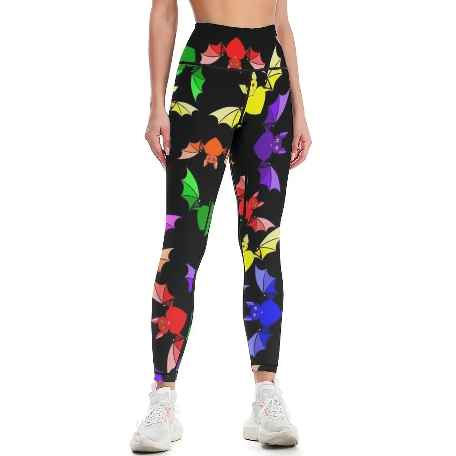 

Rainbow Love Bats Leggings sport legging sports for sporty woman gym sports shirts gym Womens Leggings