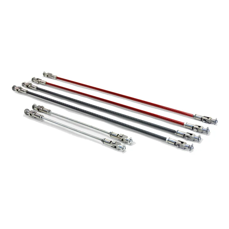 العالمي سيارة تعديل سبائك الألومنيوم رفع قضيب الجبهة الشفاه المفسد التعادل قضيب GT الذيل الجناح دعم قضيب #5