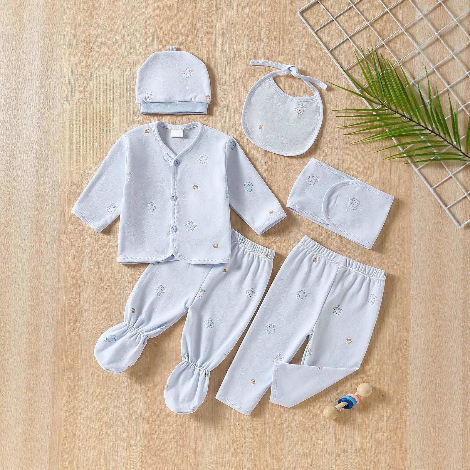

Boy Clothes 3 Months Baby Cotton Stylish Comfortable And Skin Friendly Six Piece Infant Set Baby Winter Pant