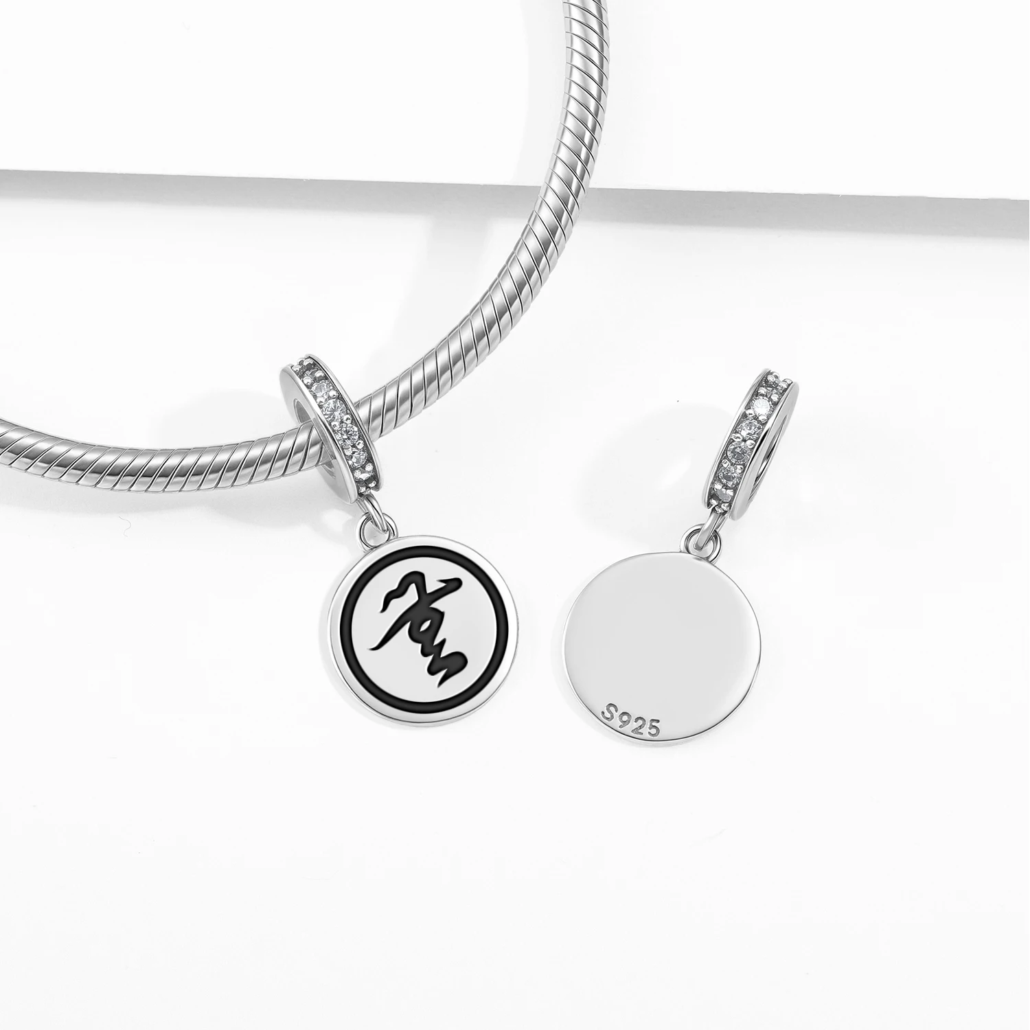 

Japanese Oda Nobunaga Pendant 925 Sterling Silver Symbol Charm Bead for Women Bracelet Necklace Jewelry Fashion