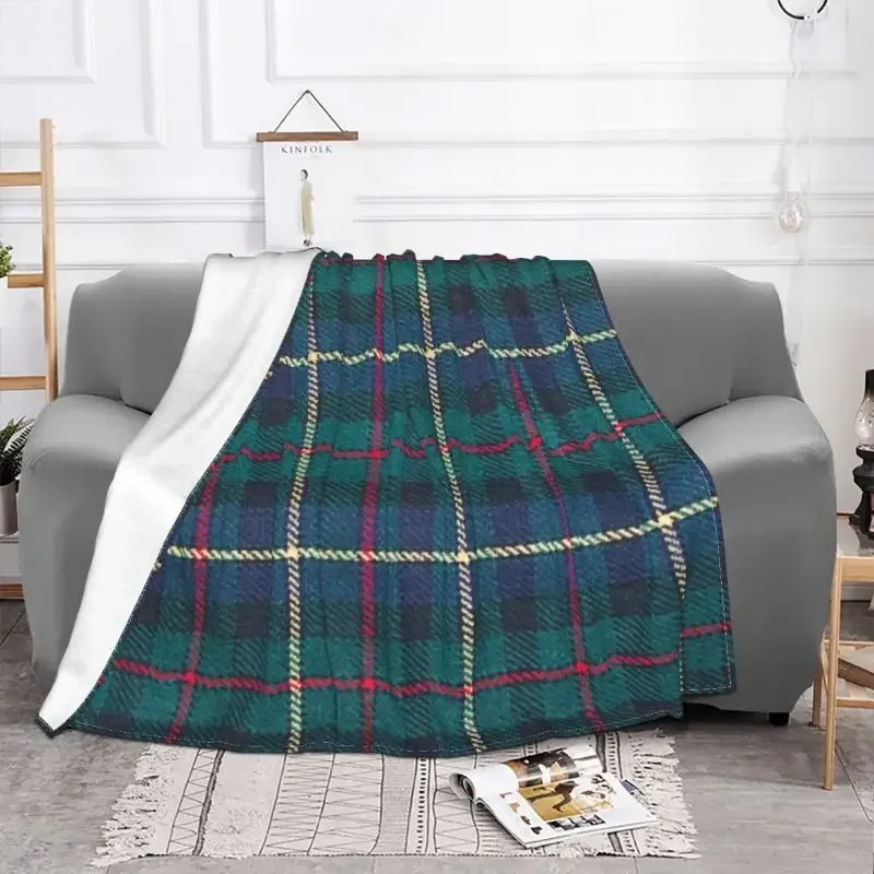 Scottish Tartan A Checked Plaid Weave Pattern Blanket Fleece Flannel Checkered Farmhouse Buffalo Throw Blankets Bedspread