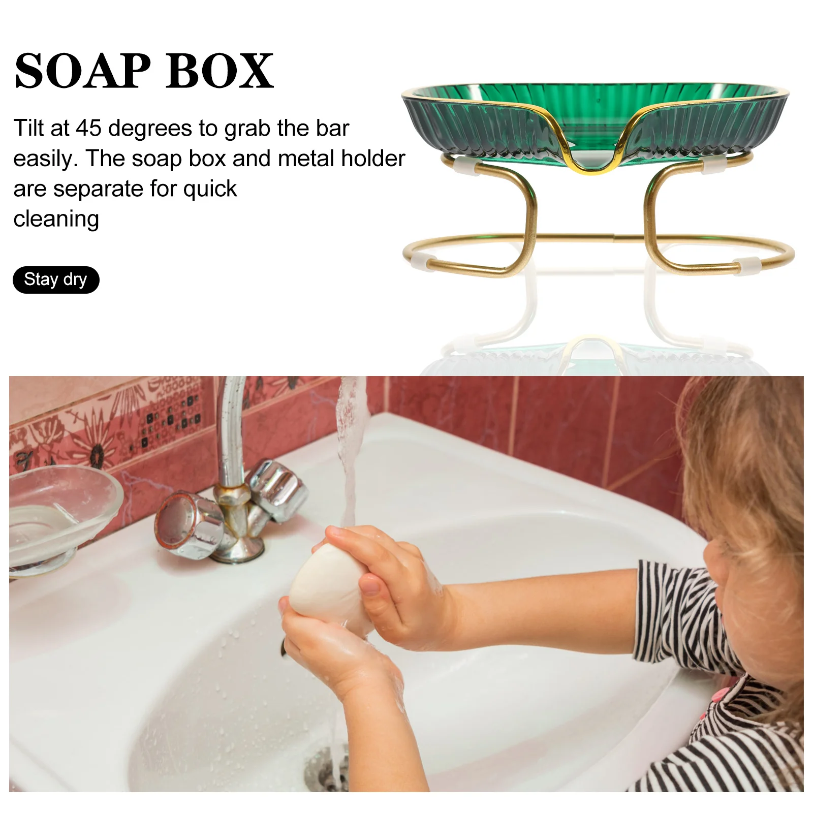 

Bathroom Soap Holder Self Draining Rack Practical Bar Soap Tray Drying Dish Long Lasting Storage Organizer Bathroom Supplies