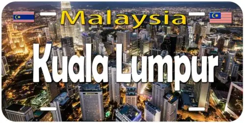 Kuala Lumpur Malaysia KL01 Novelty Car License Plate Aluminum