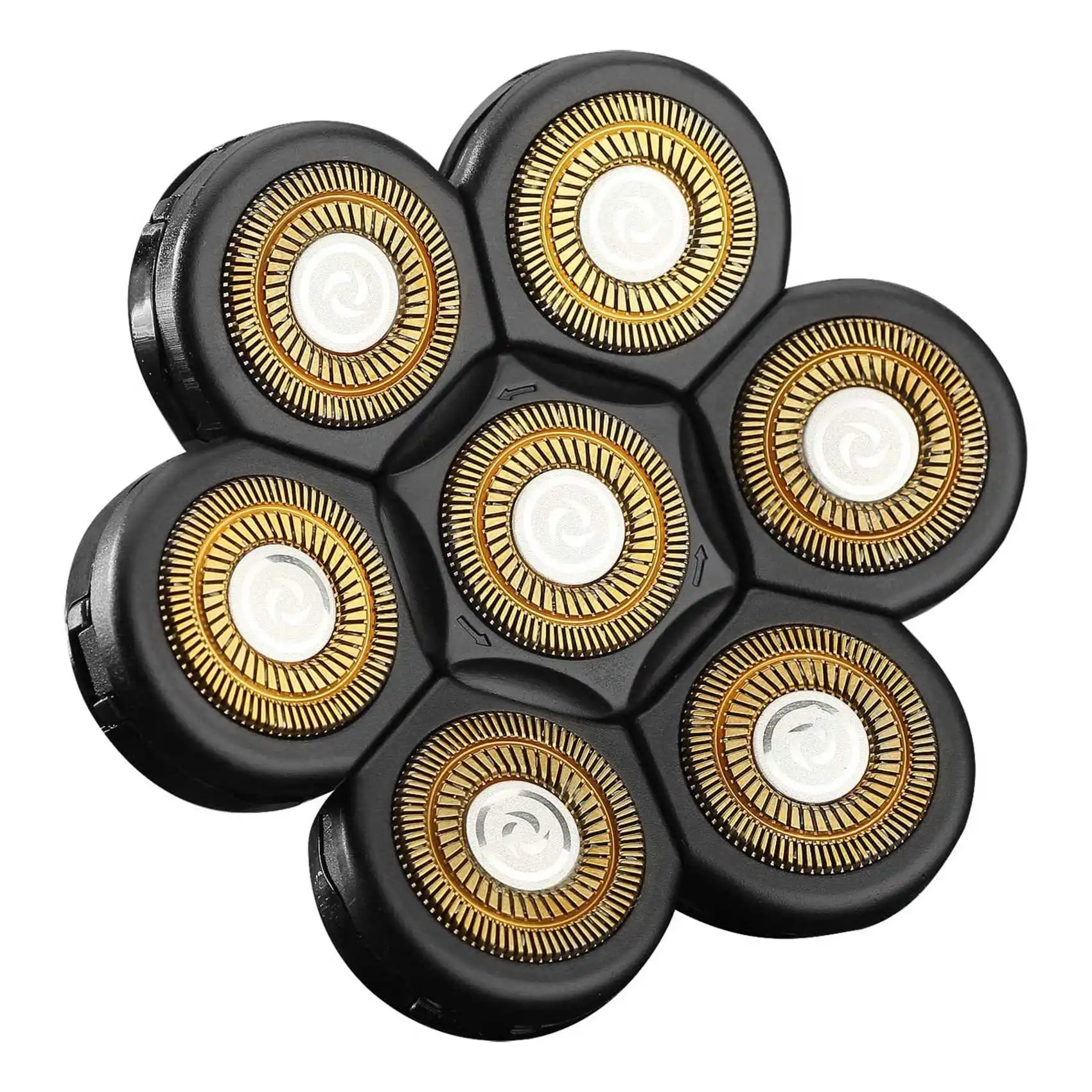 A14G-7D เครื่องโกนหนวดไฟฟ้าหัวเปลี่ยน 7 หัวเครื่องโกนหนวดหัวล้านเครื่องโกนหนวดเครามีดโกนหนวดไฟฟ้าเครื่องโกนหนวดสําหรับชาย (สีปืน)