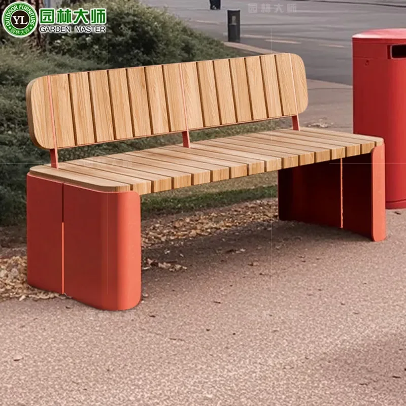 outdoor park chair - stainless steel finished seating for communities, plazas, and sidewalks - wrought iron stool