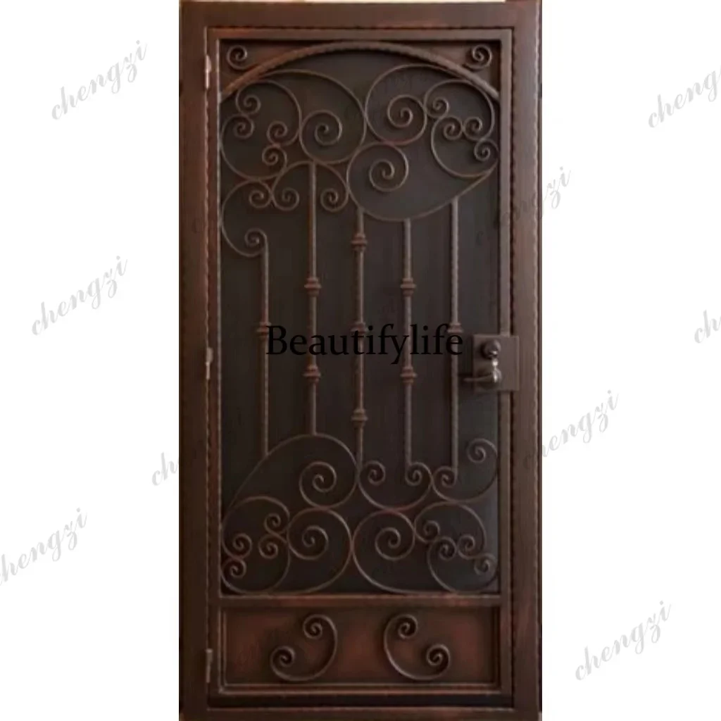 K153   Customization Factory Wholesale Iron Door Design Pictures Iron Doors Door Wrought Iron