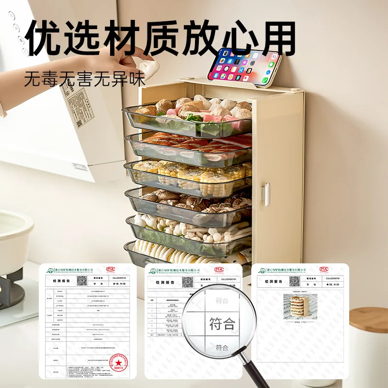 Simple Storage Rack, Kitchen Side Dish, Household Wall Hanging Folding Non-punching Plate Storage Rack