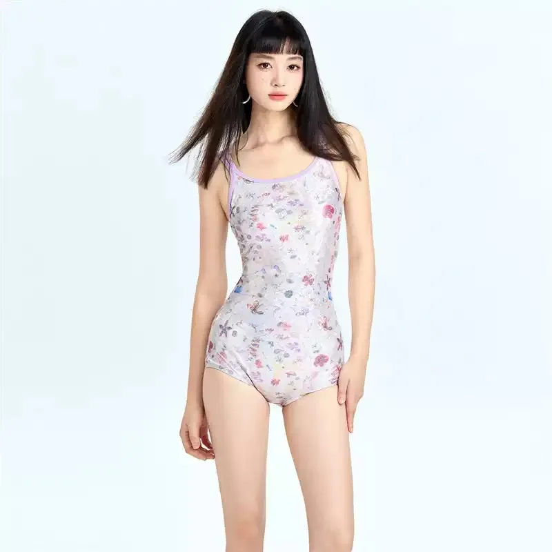 

Элитный женский цельный купальник 2025 года, тренировочный купальный костюм с квадратными ногами, элегантный купальник для выступлений для соревнований, плавания