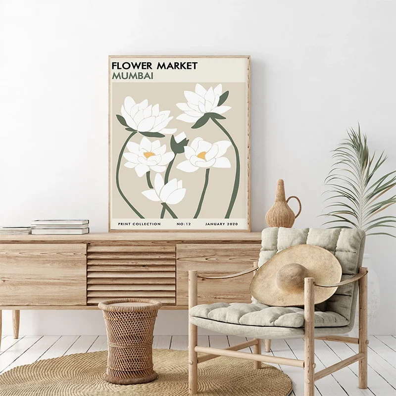 Flower Shop Sign Posters and Prints Florist Gift Flower Market  Paris,Tokyo, London，new York Canvas Painting Pictures Home Decor