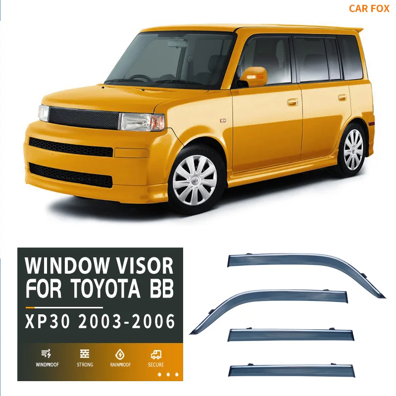 

For TOYOTA BB XP30 2003-2006 Window Visor Vent Shades Sun Rain Deflector Guard 4PCS/SET FOR TOYOTA BB XP30 2003-2006