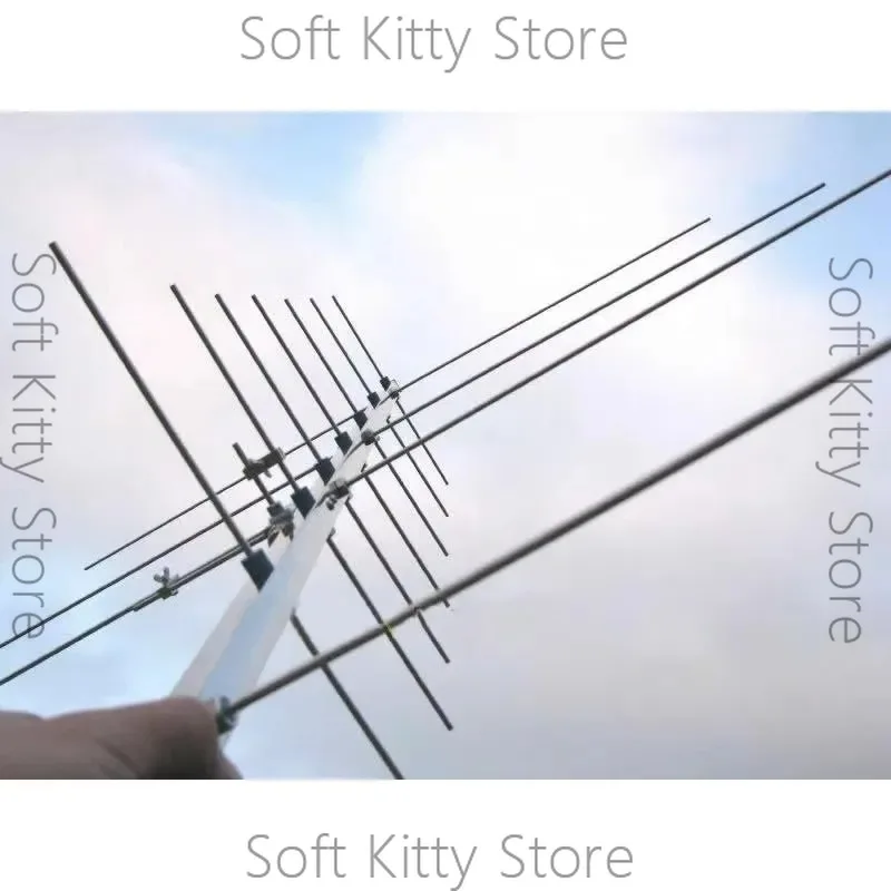 60W U7V4 Antenna Handheld UV Dual Section Cross Type Low Elevation Star Striking Space Station Connected Picture Yagi Antenna