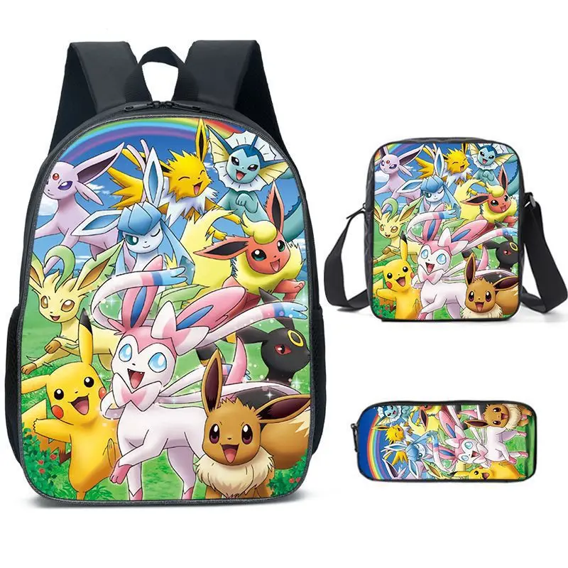3-piece-set-pokemon-cartoon-school-bags-for-boys-girls-school-backpack-light-weight-durable-backpack-crossbody-bag-pencil-case