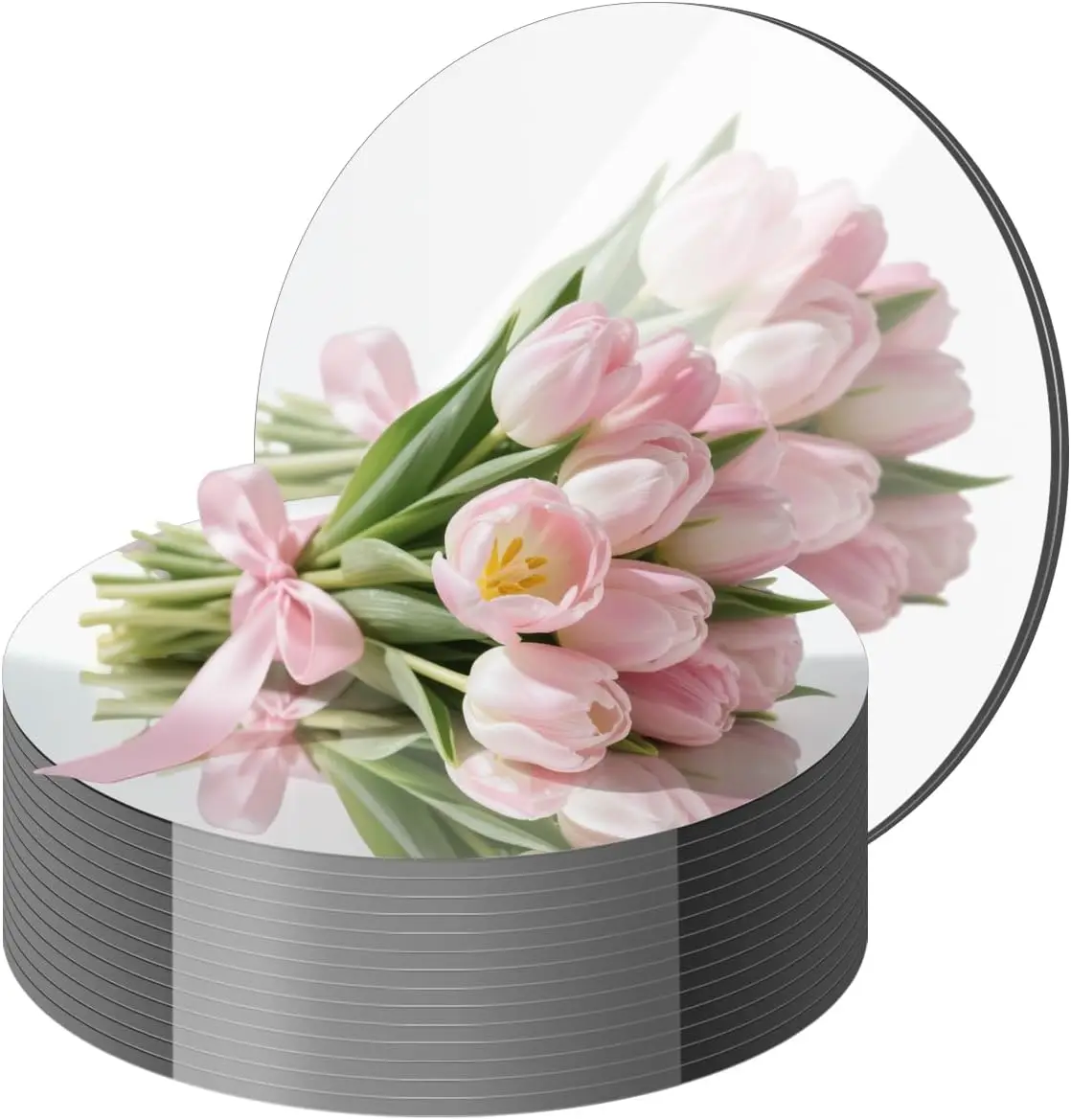 20PCS Round Mirrors for Centerpieces, Circle Mirror Centerpieces for Tables, Acrylic Mirror Tiles for Wall Table Wedding Centerp