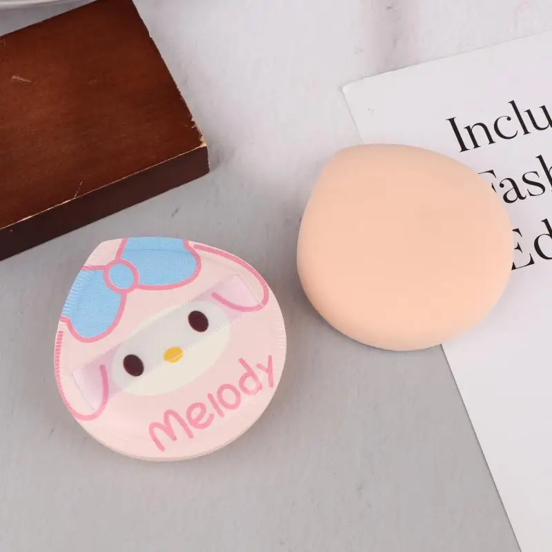 Kawaii animação sanrio dos desenhos animados kt gato almofada de ar em pó puff uso seco e molhado esponja maquiagem configuração ferramenta