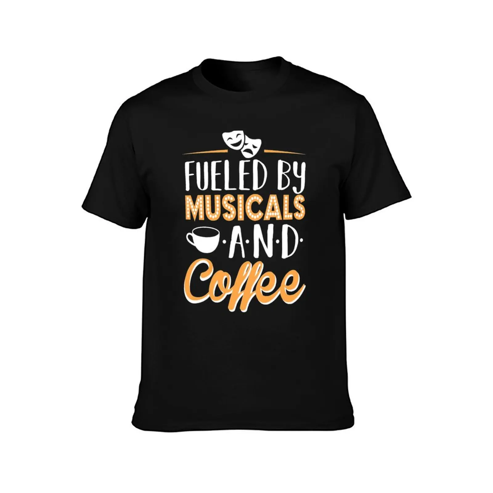 Fueled by Musicals and Coffee T-Shirt Christmas Theme Tee Top T-Shirt
