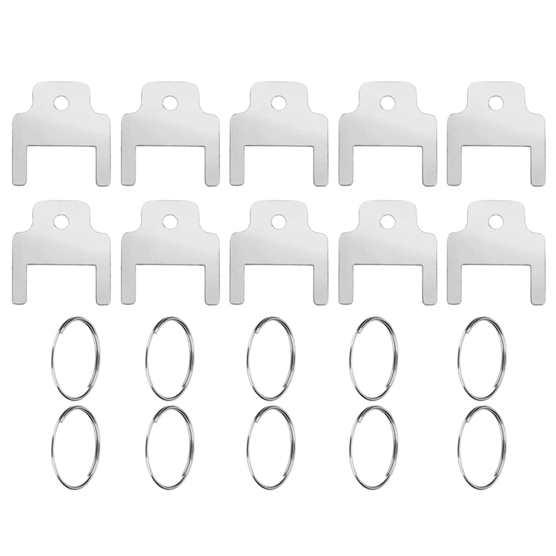 

ABBN-10Pcs 770301 Paper Towel Dispenser Keys,Toilet Paper Dispenser With 10 Key Rings Paper Towel Holder Key Tissue Box Key