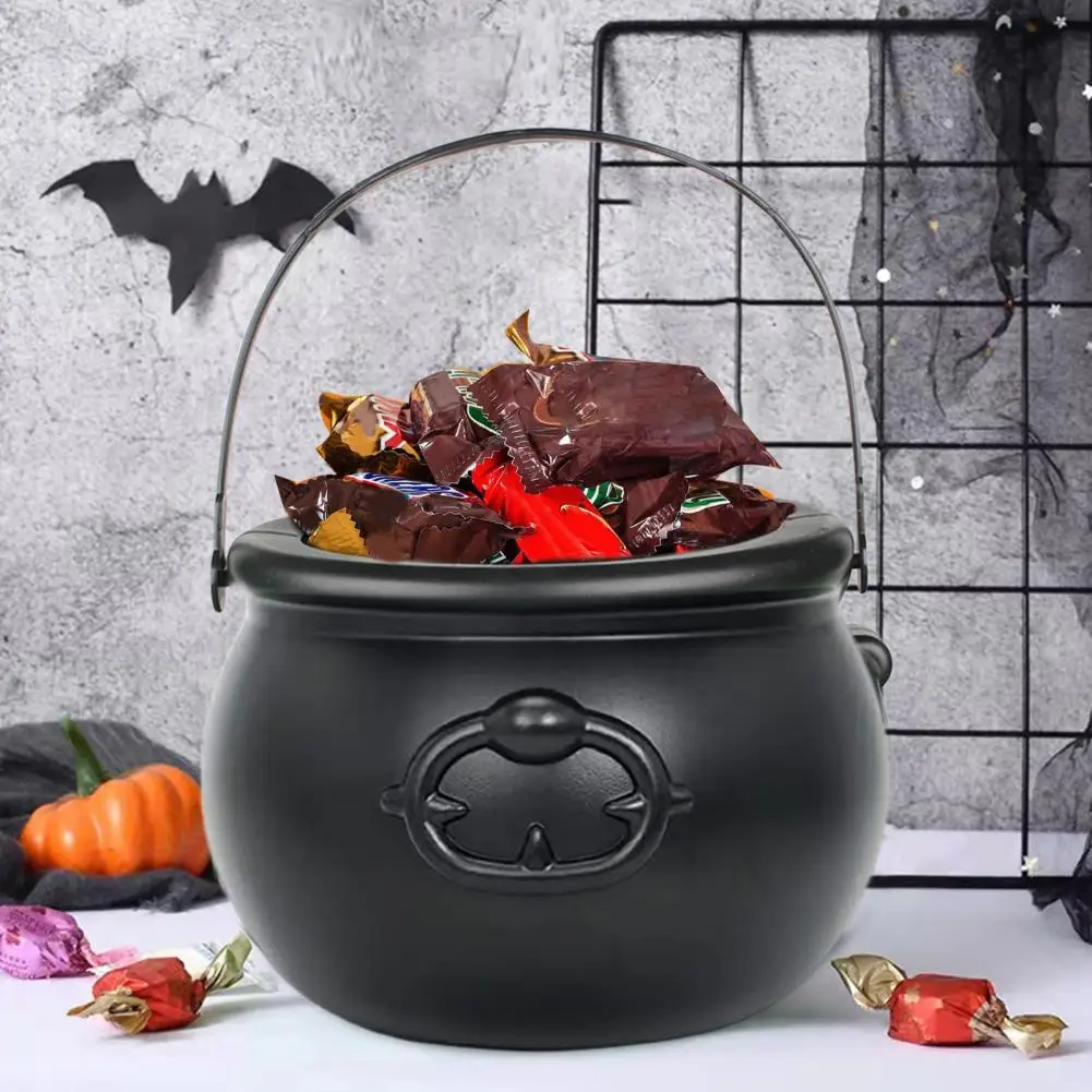 Witch Bucket Irish Party Supplies Witch Cauldron Halloween Decoration Prop for Irish Parties Table Centerpieces Candy for Spooky