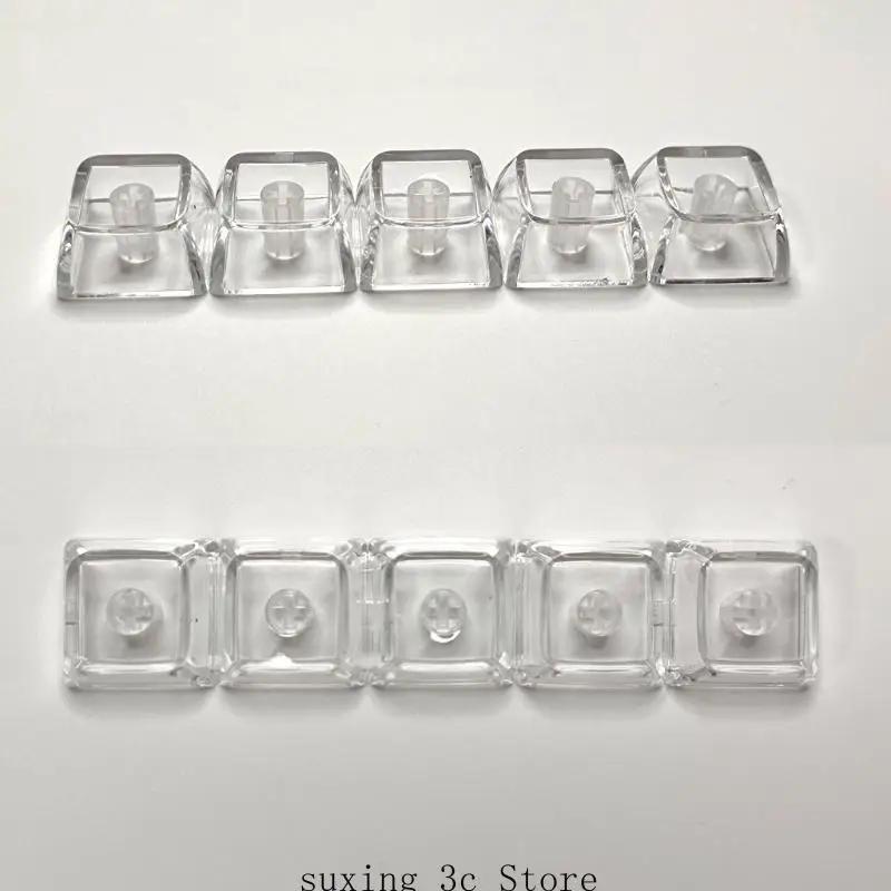 E8Be 5/10pcs Clear Backit Leuchttaste in XDA -Höhe 1U Größe für mechanische Tastatur