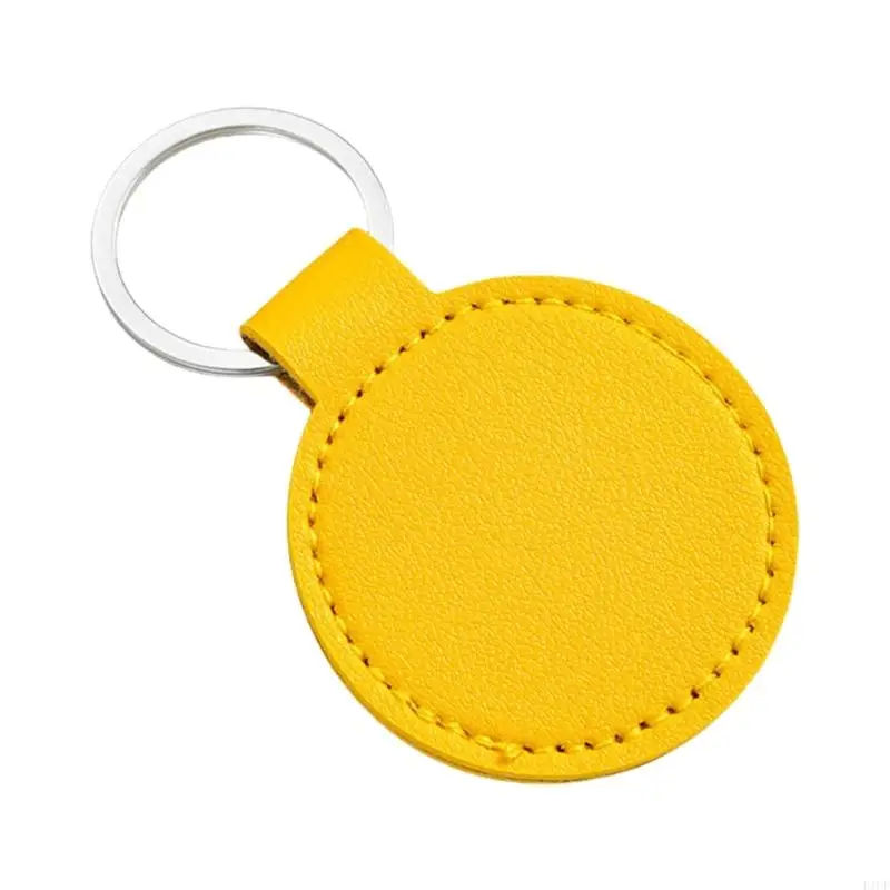 F1CF PU Leather Keychain Metal Pendant For Car And Home Light Weight Secure Holder With Rustproof Design