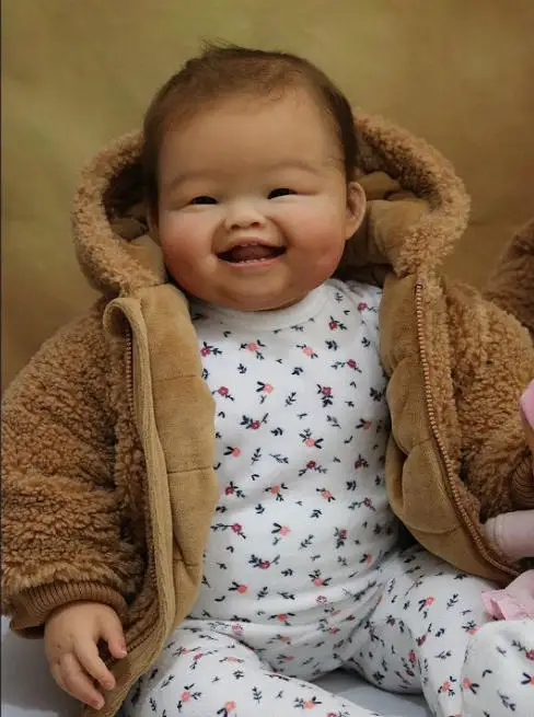 

NPK 28inch Huge Baby Reborn Doll DIY Part MinMin Blank Doll Kit Fresh Color Unfunished Accessories with Body and Eyes Include