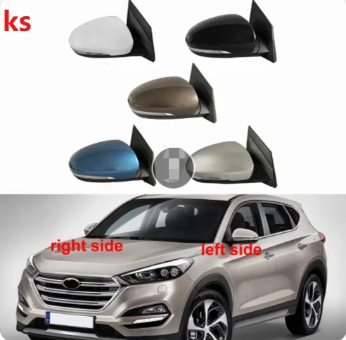 

For Hyundai Tucson 2015-2020 Electric Folding Rearview Mirror Assembly Rear View Mirrors with Heating Electric Folding 8-wire