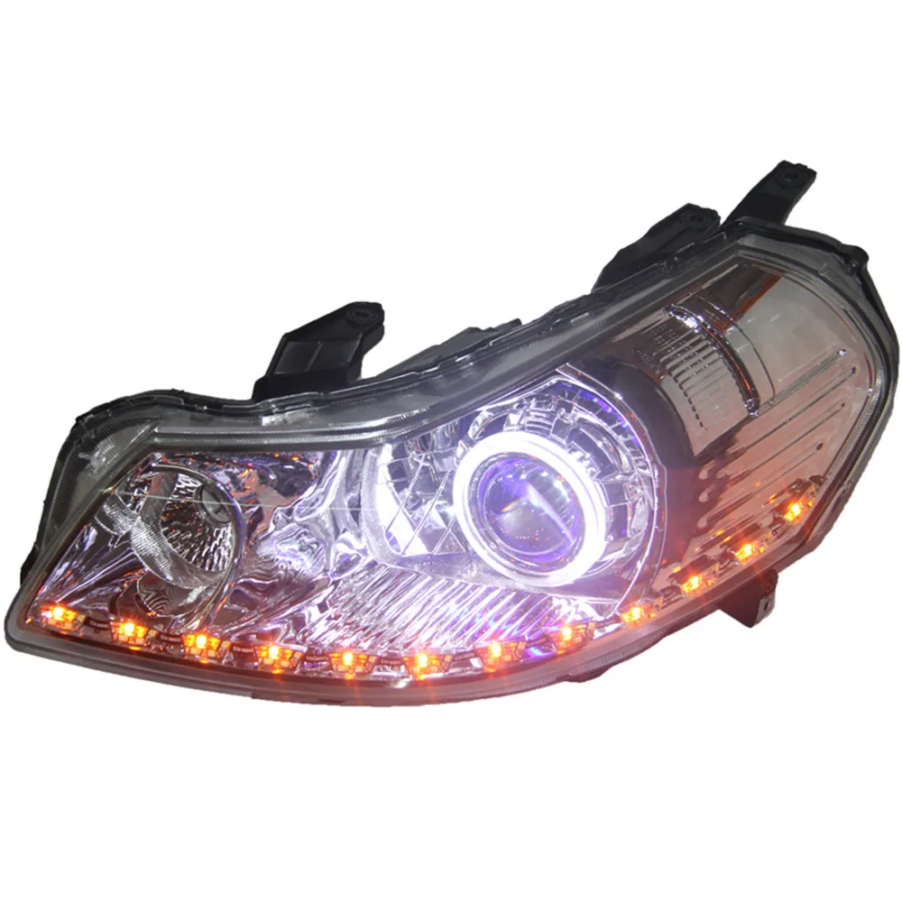 Gruppo faro a LED per suzuki SX4 angel eye bi-lens xenon hid lamp indicatore di direzione streamer a fascio alto basso