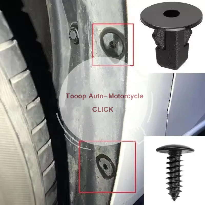 

Car Mudguard Self Tapping Screw Base Nut Fasteners Clips for and Quick Installation Strong Locking for Daily Auto Use