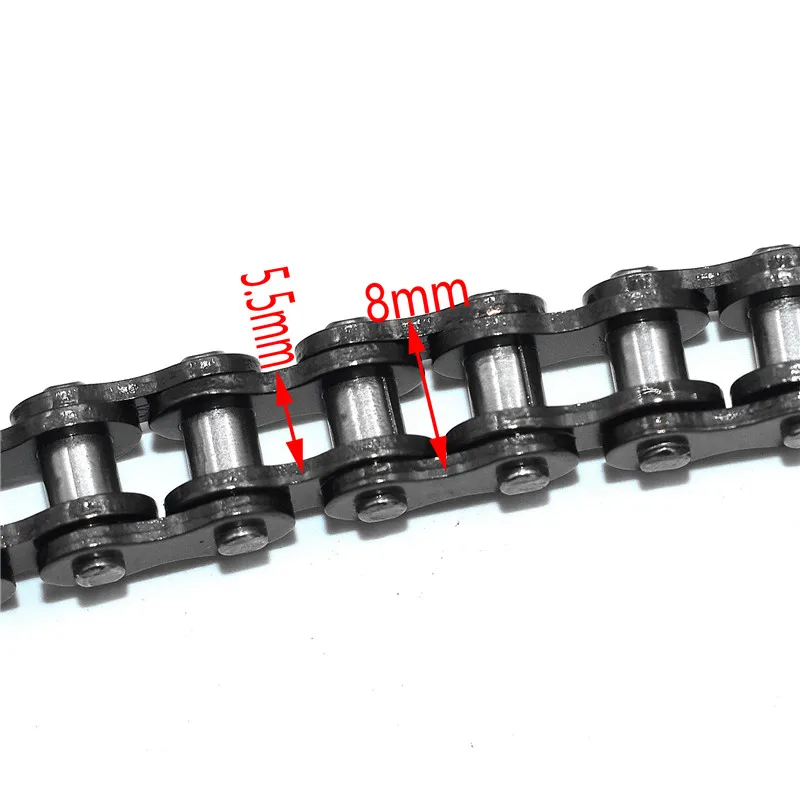 25H chain with Spare Master Link 47cc 49cc 2 Stroke Engine ATV Quad Go Kart Dirt Pocket Mini Motor Bike Motorcycle 144