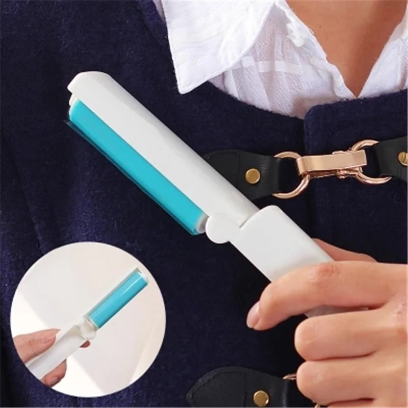 Dust Remover Clothes Fluff Dled Foldable Drum Brushes Hair Sticky Washable Portableust Catcher   Lint Roller Recyc