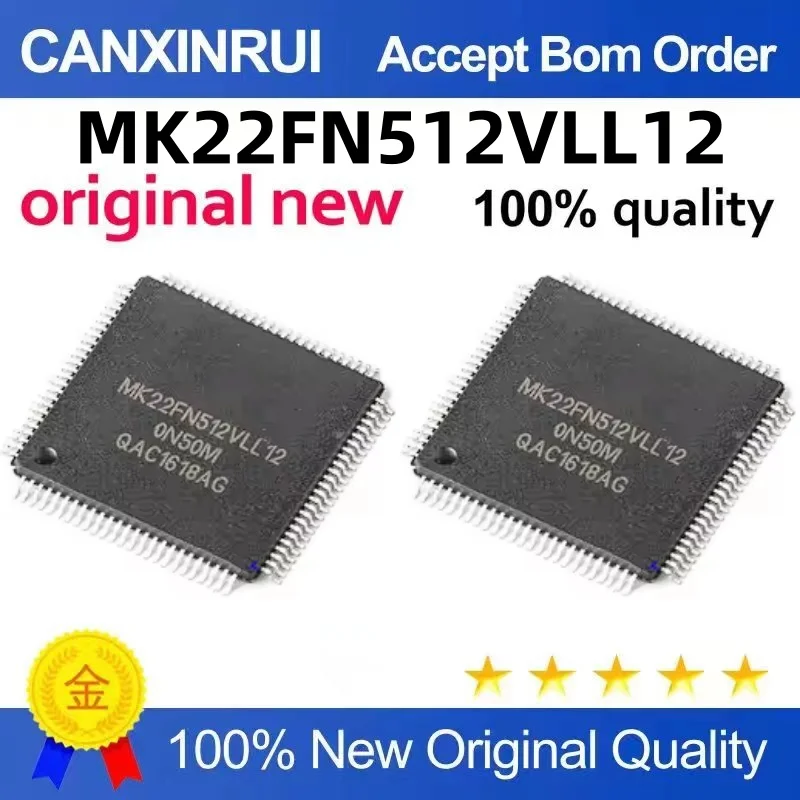 

MK22FN512VLL12 MK22FX512VLL12 Package LQFP100 Microcontroller chip IC