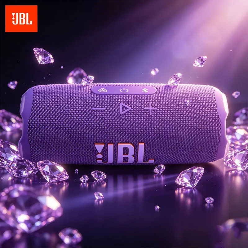 

JBL Flip 7 Precise Mini Speaker - Integrated body design, desktop aesthetic, mobile internet-connected speaker