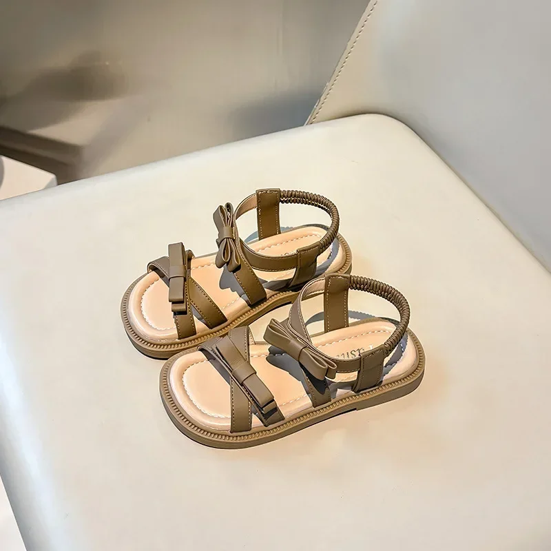 Mädchen Sandalen Sommer Neue Kausalen Hohl-out Kleine Schleife Mode Prinzessin Kinder Schuhe Trendy Baby Mode Sandalen für Hochzeit party