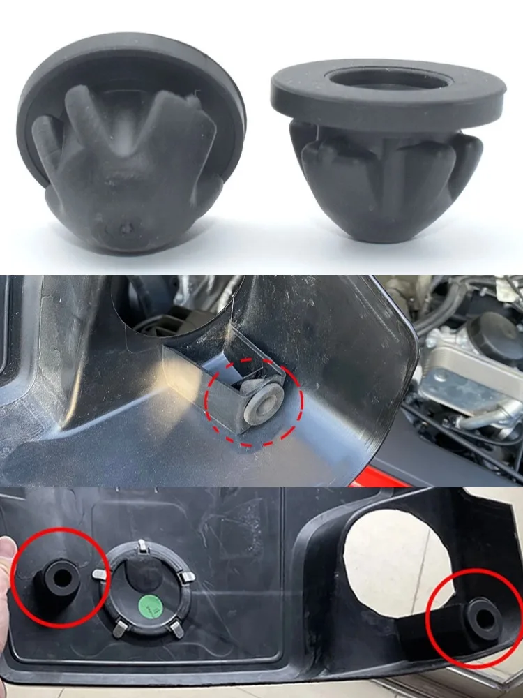 4X OE # 11127614138 Couvercle de capot de moteur de voiture, œillets, tampon de montage en caoutchouc pour BMW série 1/2/3/4/5/6/7 X1-X6 X7