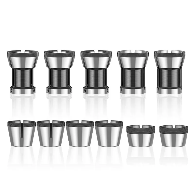 XUCHUAN 1/2/3 Pcs Sammeln Chuck Gravur Trimmen Maschine Router Fräser Zubehör Präzision Collet Holzbearbeitung Werkzeuge – Detail 2